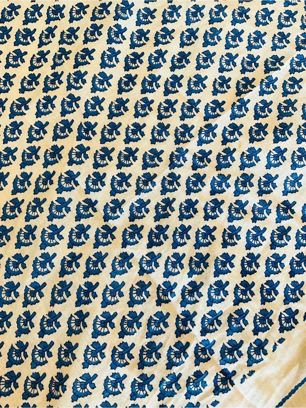Blue and White Scarf
